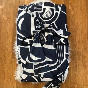 NWOT Zara Backless Halter-Neck Wrap Cotton Midi Dress